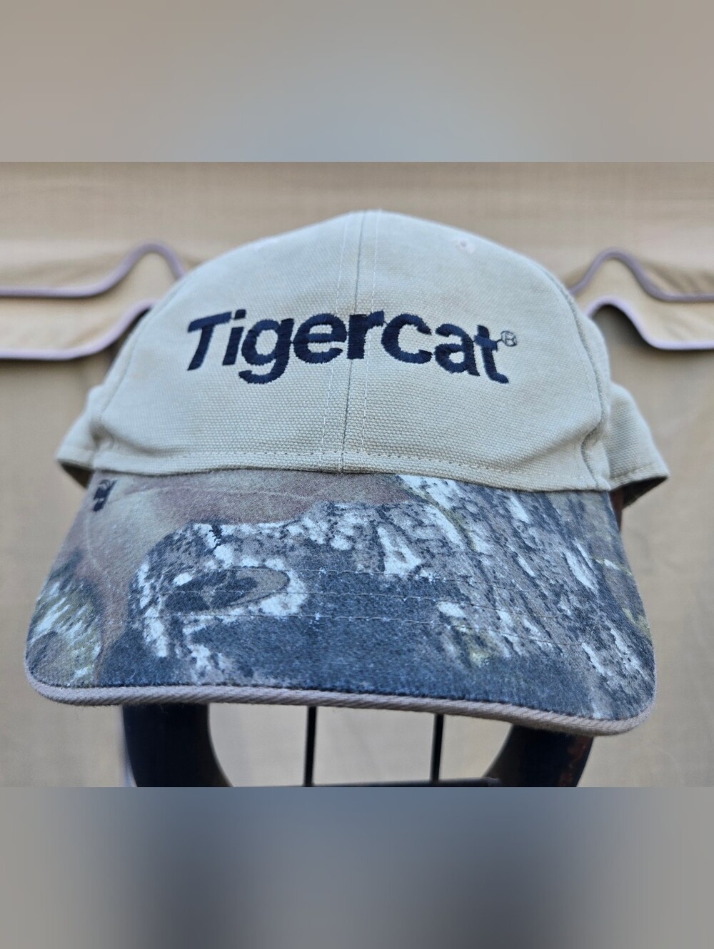 Tigercat Camouflage Brim Baseball Cap